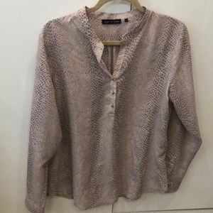 Brand New Light Purple and Cream Blouse